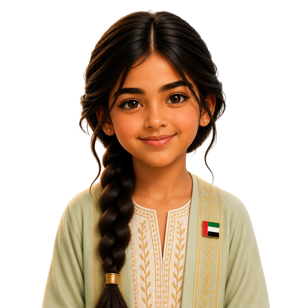 Noor offering a reassuring smile